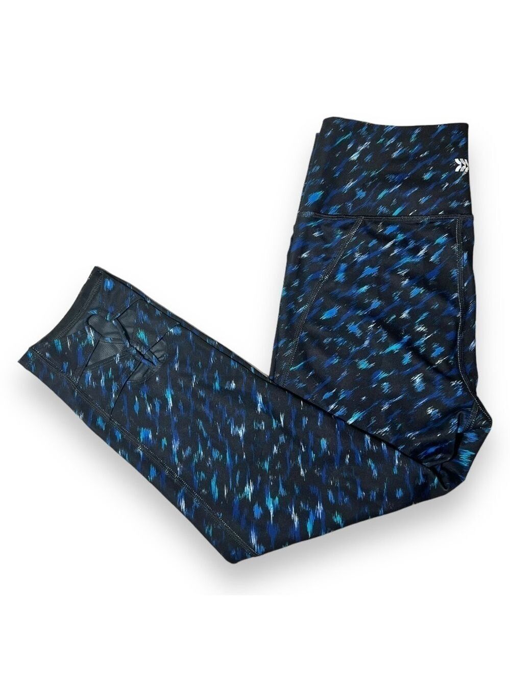 All in Motion Girl’s Ankle Leggings Blue Leopard Print Size XL 14/16